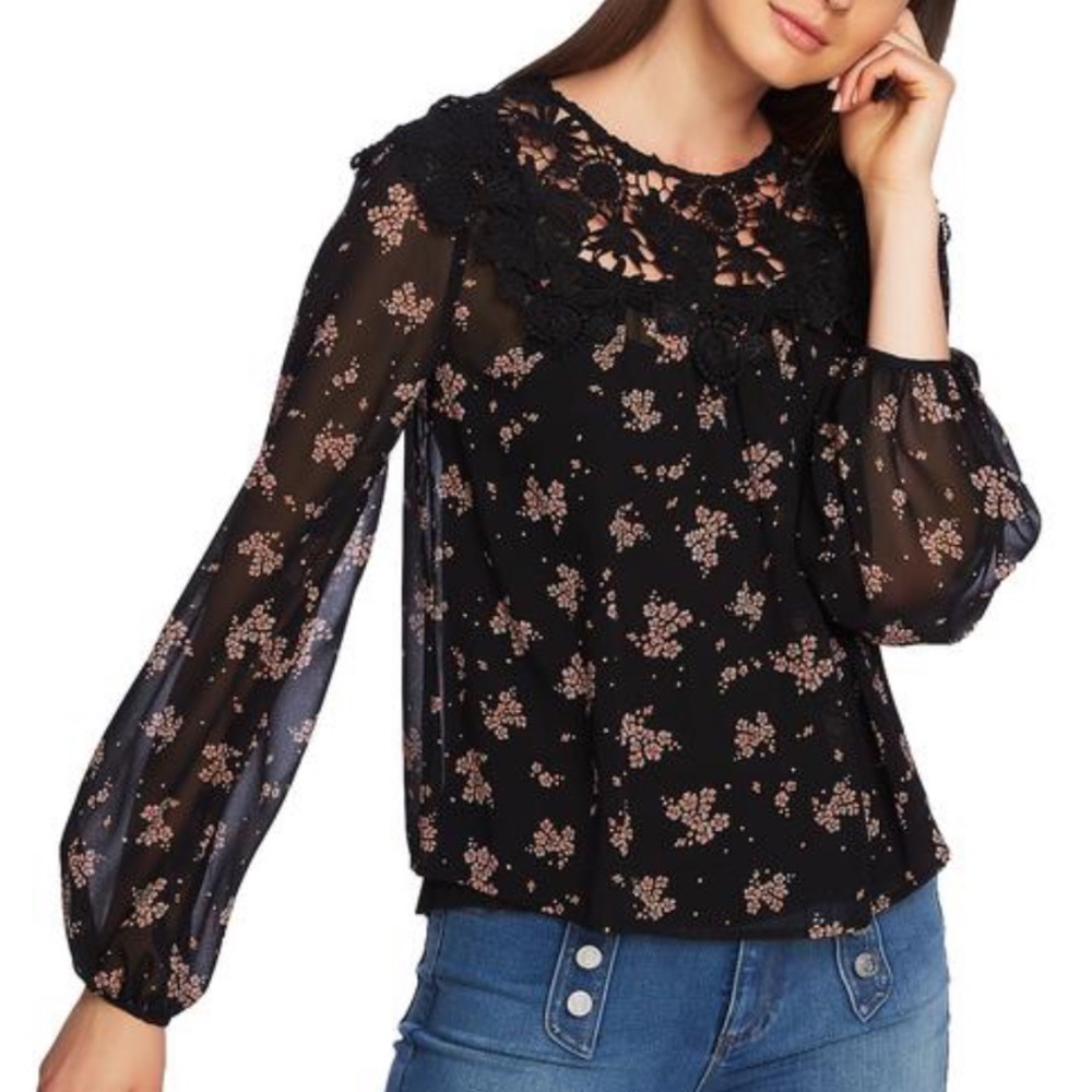 1. State - Floral Top - NWT